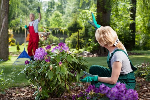 Gardener preparing a transparent quote for a Norwood Green garden job