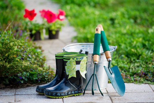 Well-maintained patio in Norwood Green with fresh and safe paving