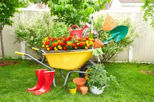 Outdoor space planning for landscape gardening in Norwood Green